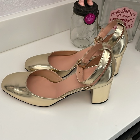 J. Crew Metallic Ankle Strap Maisie Pump - Picture 8 of 15